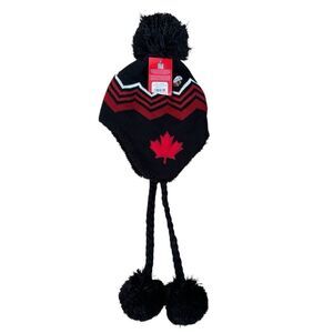 Olympic Team CANADA, 2018 PyeongChang Olympics Tuque with hanging pompoms